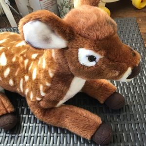 Bambi FOA Schwarz Stuffed Animal Plush Deer Lifelike Soft Brown White Christmas